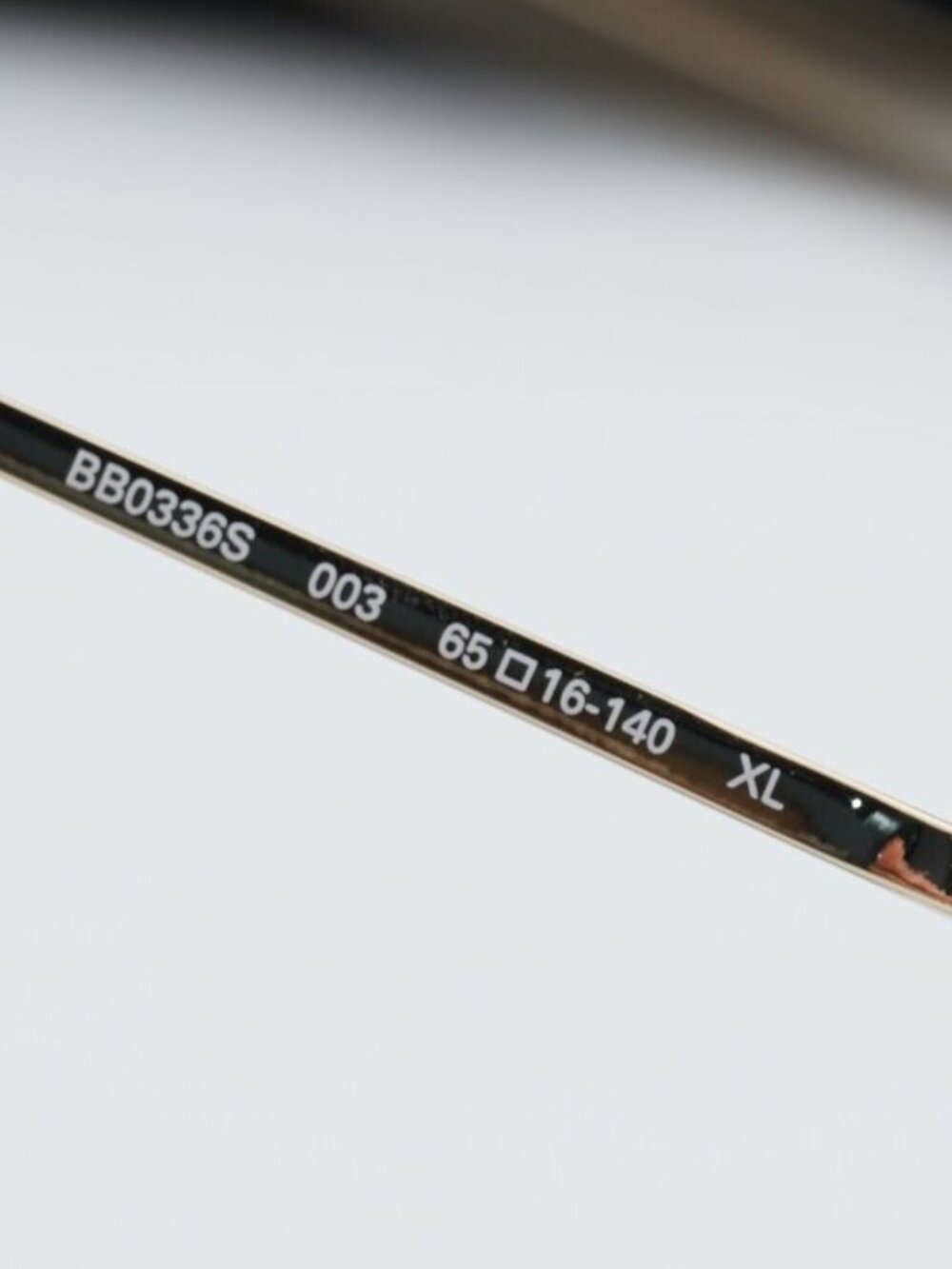 Balenciaga BB0336S 003 Unisex Oval Sunglasses - Gold / Mirror - Picture 7 of 10